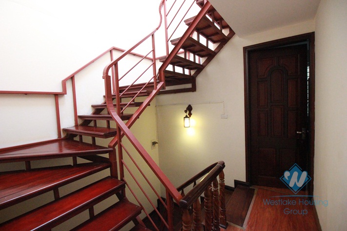Newly renovated house with 05 bedrooms for rent in Xuan Dieu Street, Tay Ho, Hanoi.